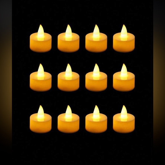 12pcs Flameless LED Candle Lights, Battery Powered Tealight - Picture 1 of 3